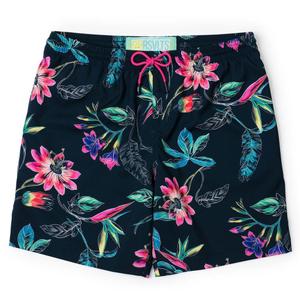 RSVLTS Spring Sketches Hybrid Shorts in Black — front view