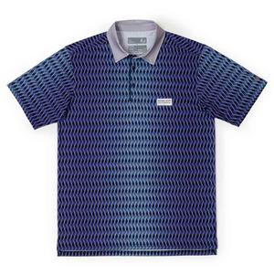 RSVLTS Michael Scott Paper Company All-Day Polo in Purple — front view