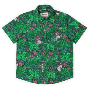 RSVLTS Baloo and the Crew Youth KUNUFLEX Short Sleeve Shirt in Green — front view