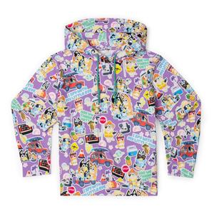RSVLTS Let's Motor Youth Performance Hoodie in Multicolor — front view