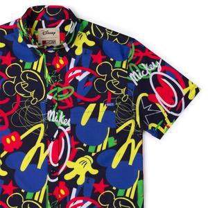 RSVLTS Outside the Lines KUNUFLEX Short Sleeve Shirt in Multicolor — front view
