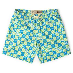 RSVLTS Galactic Groovin' Hybrid Shorts in Green — front view