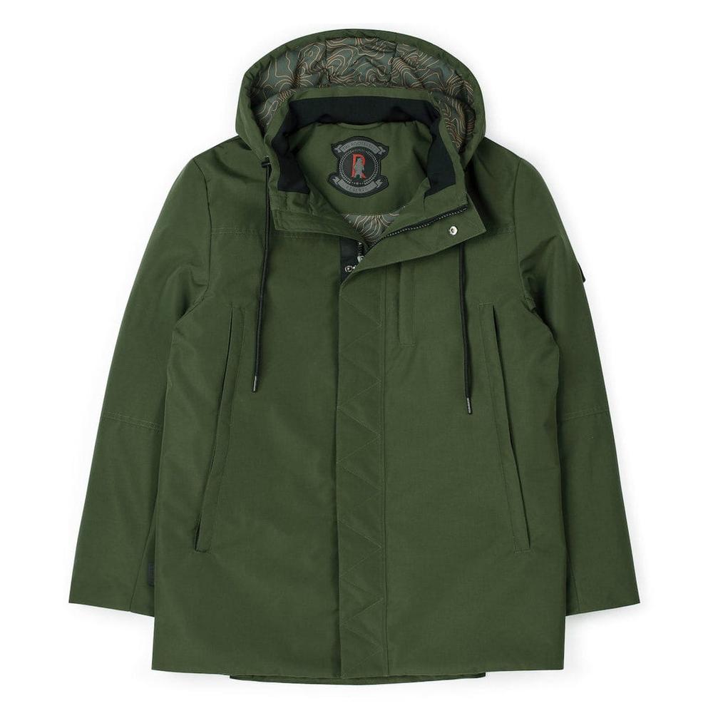 RSVLTS Olive Parka in Green — detail 11