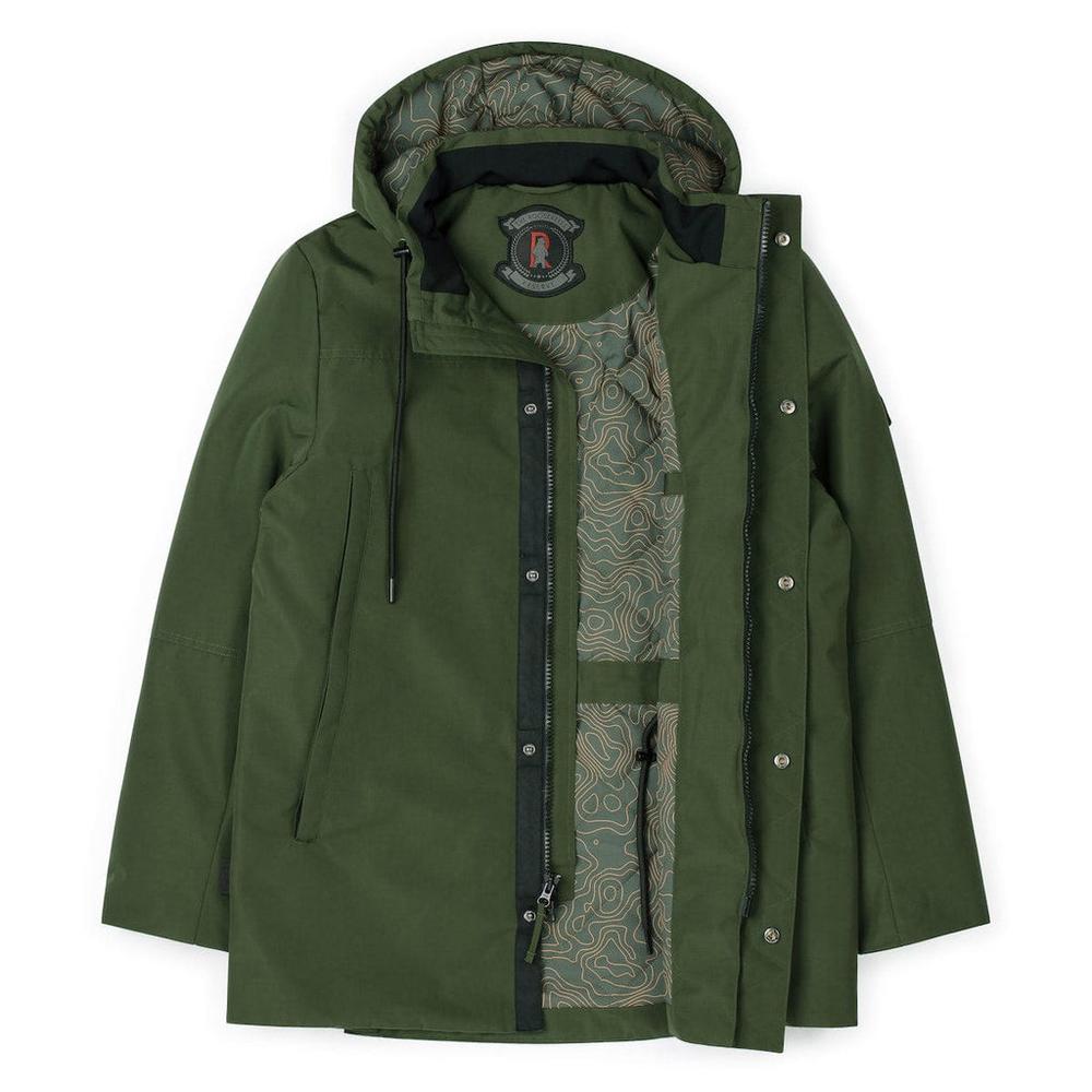 RSVLTS Olive Parka in Green — detail 10