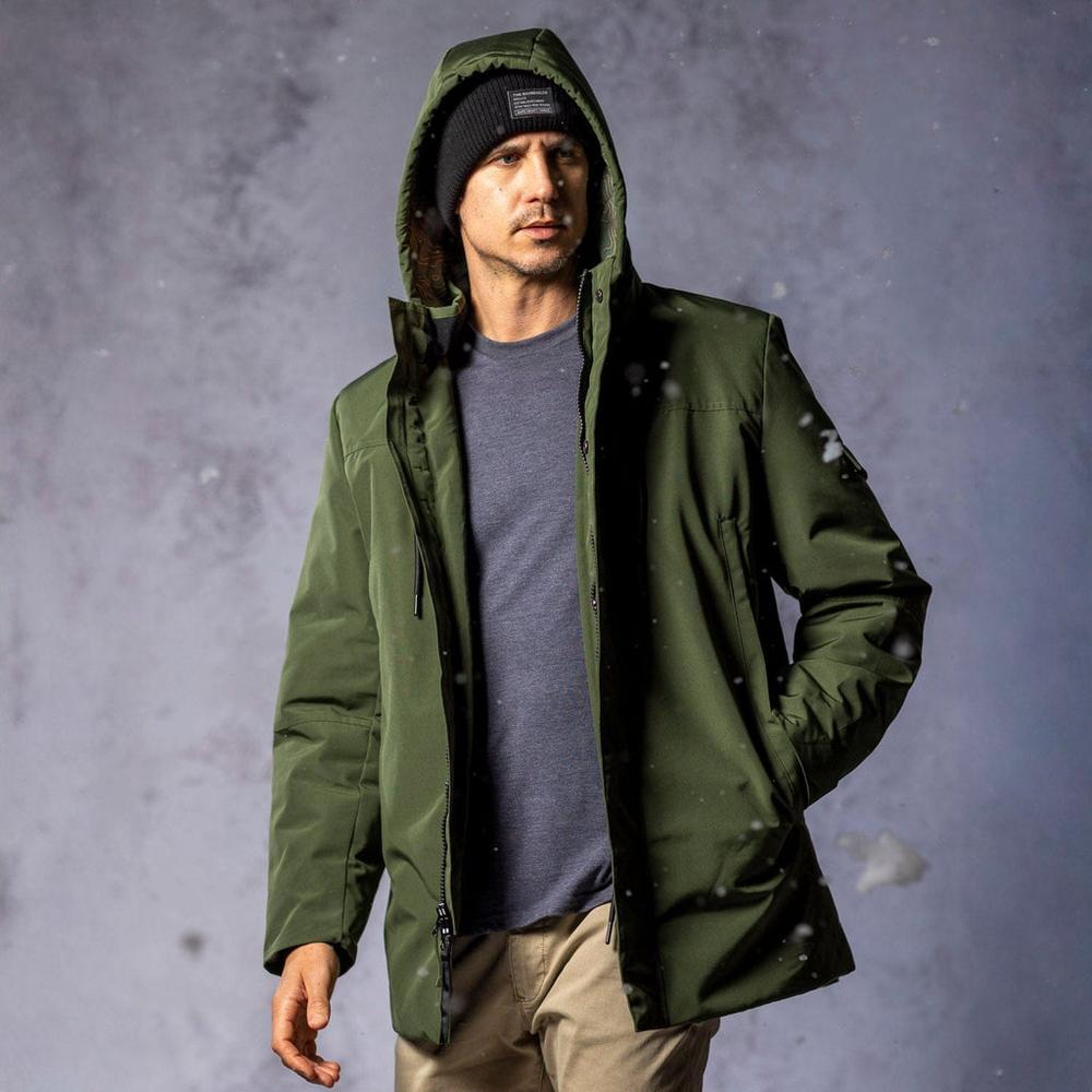 RSVLTS Olive Parka in Green — detail 5