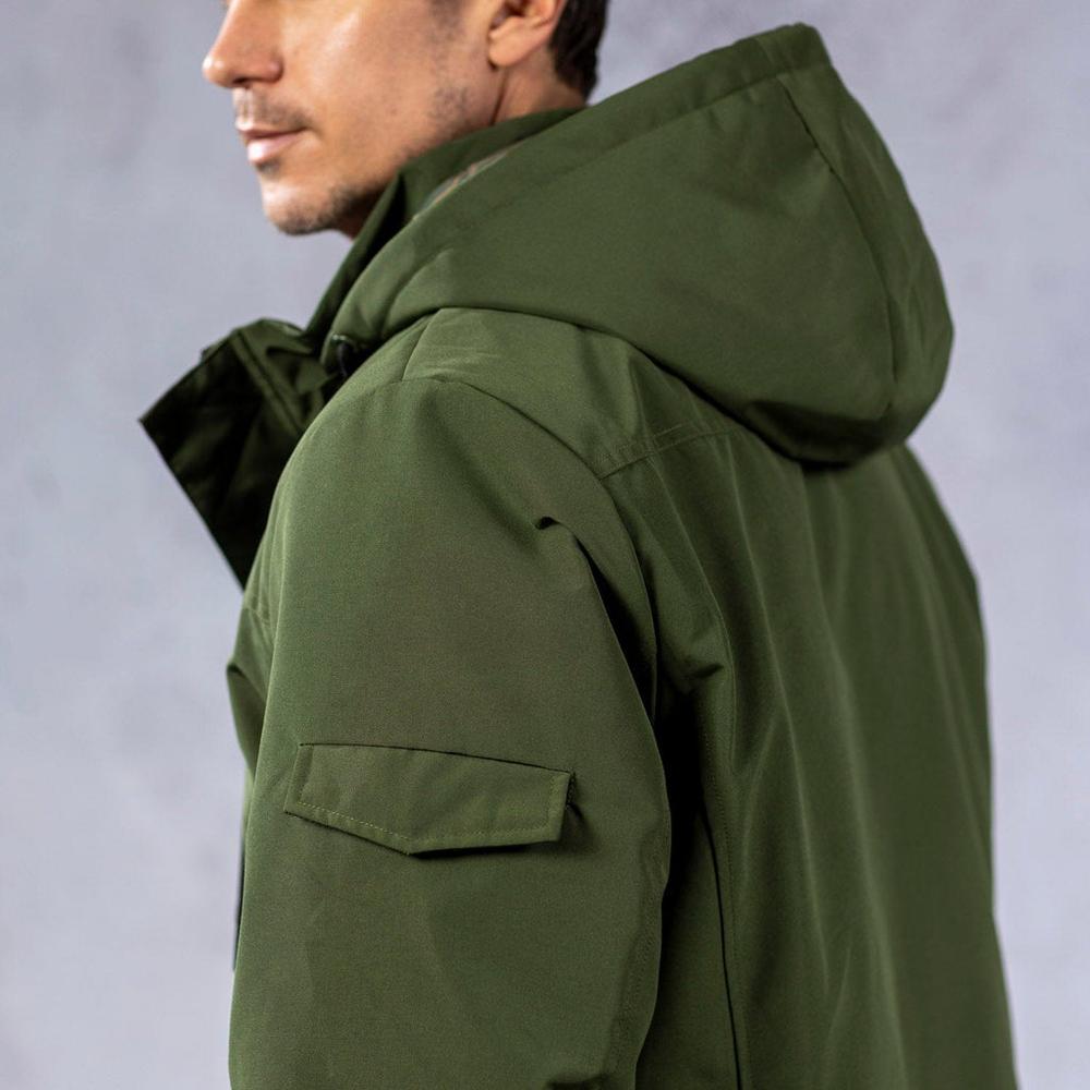 RSVLTS Olive Parka in Green — detail 7