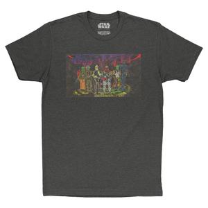 RSVLTS Bounty Hunters Crewneck Tee in Black — front view