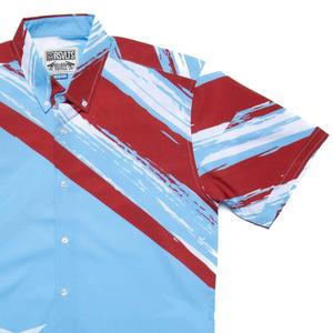 RSVLTS Official Uniform of 1992 KUNUFLEX Short Sleeve Shirt in Blue — front view