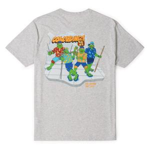 RSVLTS Summer in the City Crewneck Tee in Gray — front view