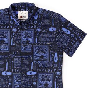 RSVLTS BooooooOOOOOK KUNUFLEX Short Sleeve Shirt in Black — front view