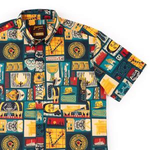 RSVLTS Tikiana Jones KUNUFLEX Short Sleeve Shirt in Multicolor — front view