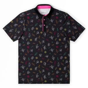 RSVLTS Electric Ensemble All-Day Polo in Black — front view