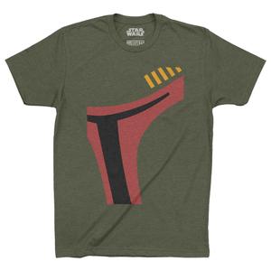 RSVLTS Boba Fett Helmet Crewneck Tee in Green — front view