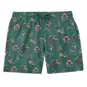 RSVLTS A Bounty A Day Hybrid Shorts in Green — front view