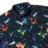 RSVLTS Deep Cuts KUNUFLEX Short Sleeve Shirt in Black — detail 6