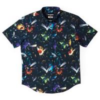 RSVLTS Deep Cuts KUNUFLEX Short Sleeve Shirt in Black — detail 3
