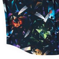 RSVLTS Deep Cuts KUNUFLEX Short Sleeve Shirt in Black — detail 9