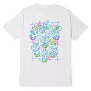 RSVLTS Island Smilin' Crewneck Tee in White — front view