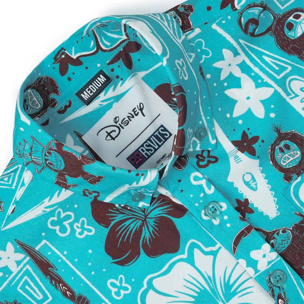 RSVLTS Fear the Kakamora Youth KUNUFLEX Short Sleeve Shirt in Blue — detail 8