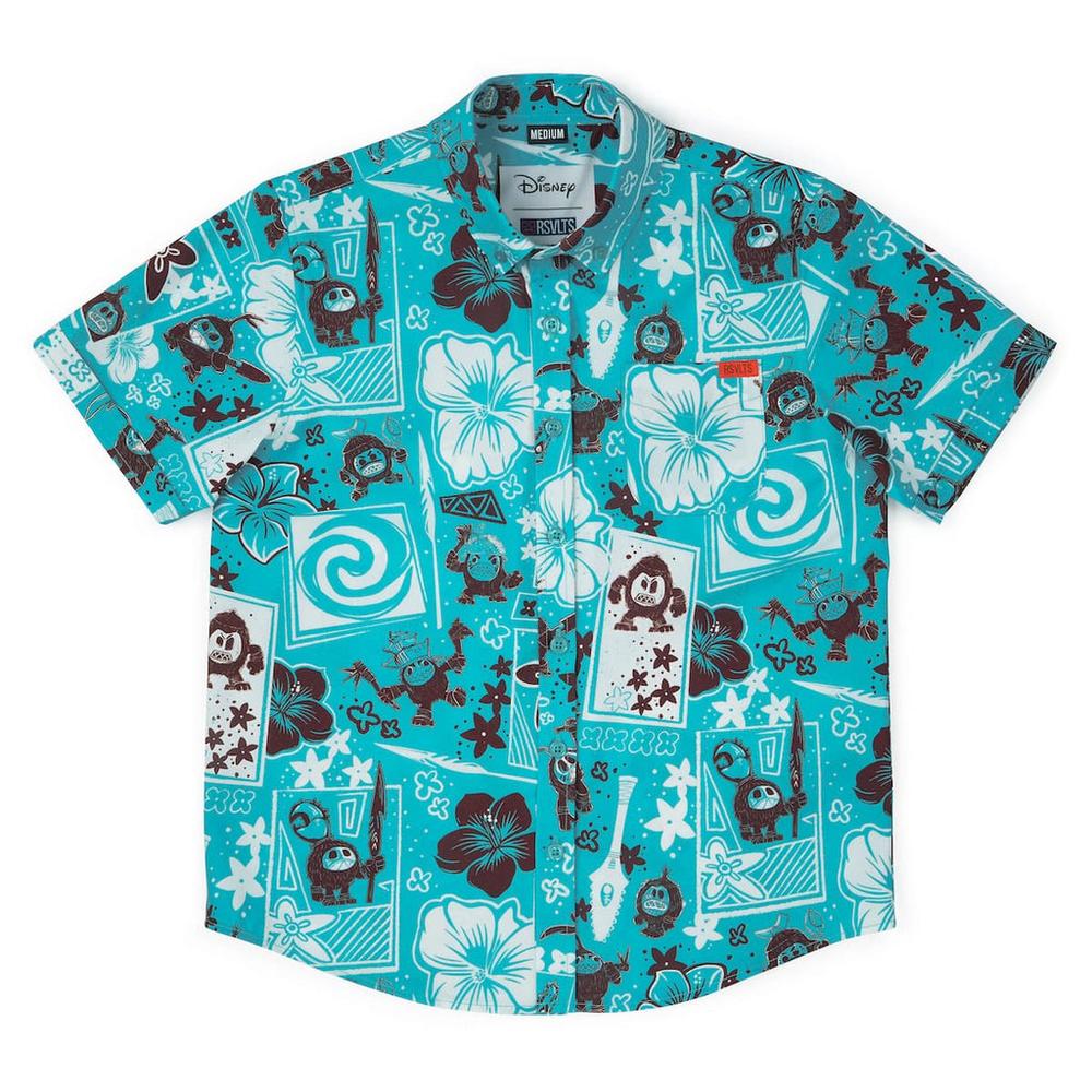 RSVLTS Fear the Kakamora Youth KUNUFLEX Short Sleeve Shirt in Blue — detail 6