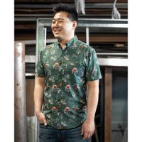 RSVLTS A Bounty a Day KUNUFLEX Short Sleeve Shirt in Green — detail 8
