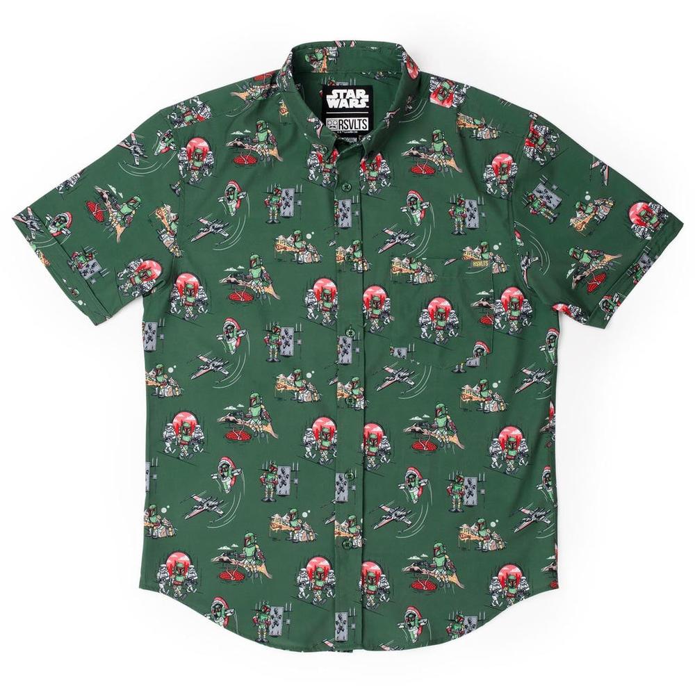 RSVLTS A Bounty a Day KUNUFLEX Short Sleeve Shirt in Green — detail 6