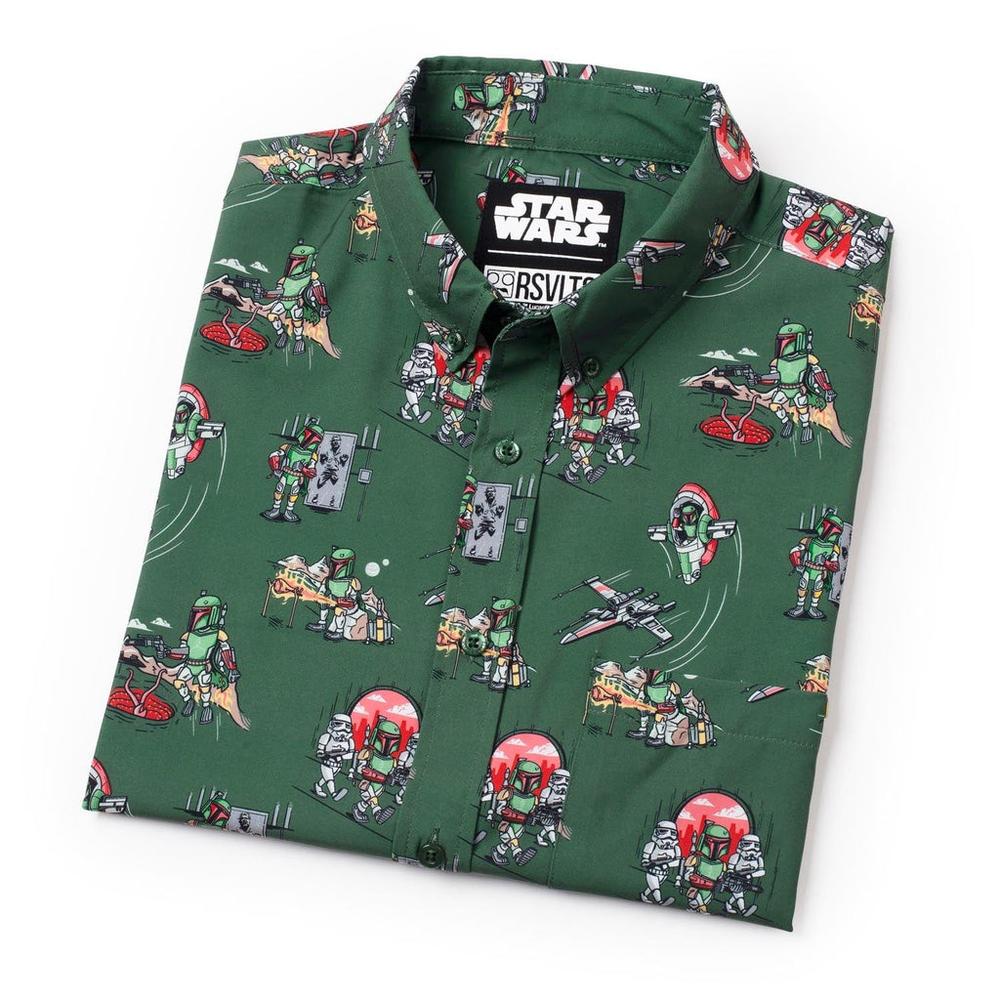 RSVLTS A Bounty a Day KUNUFLEX Short Sleeve Shirt in Green — detail 9