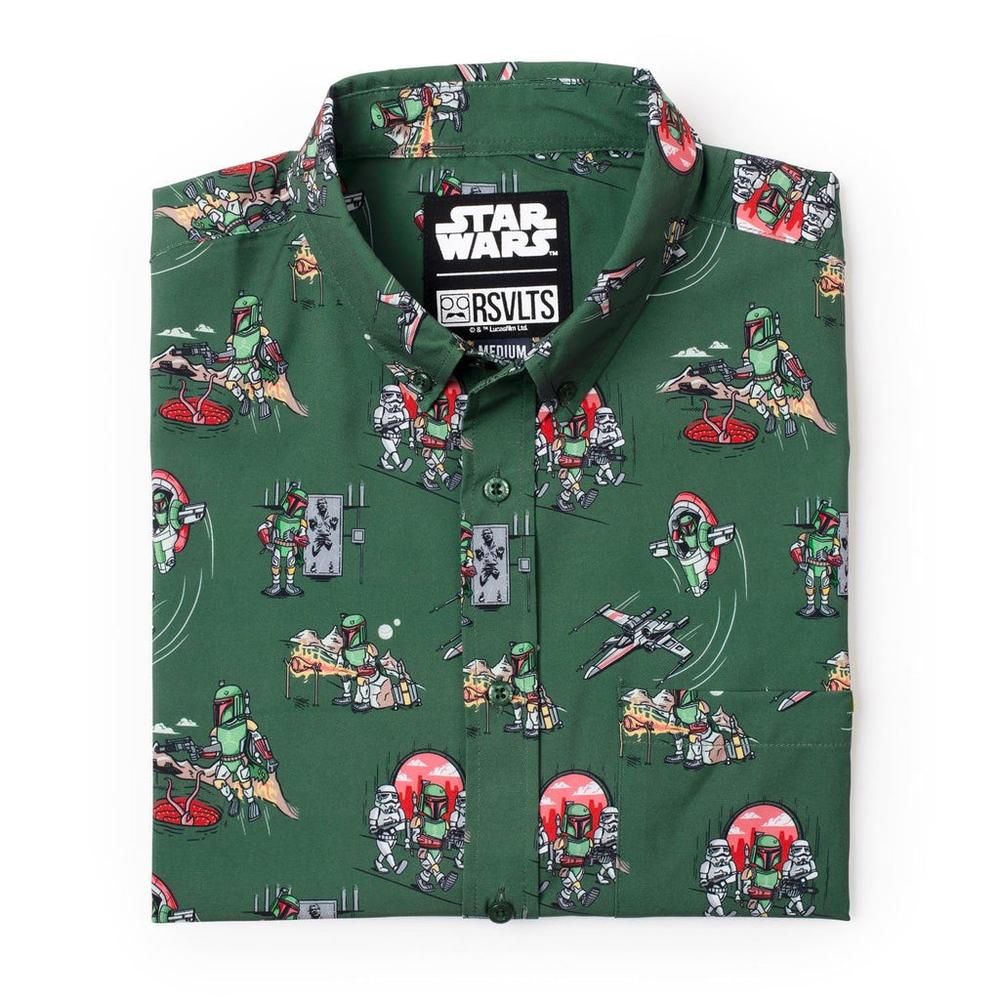 RSVLTS A Bounty a Day KUNUFLEX Short Sleeve Shirt in Green — detail 12