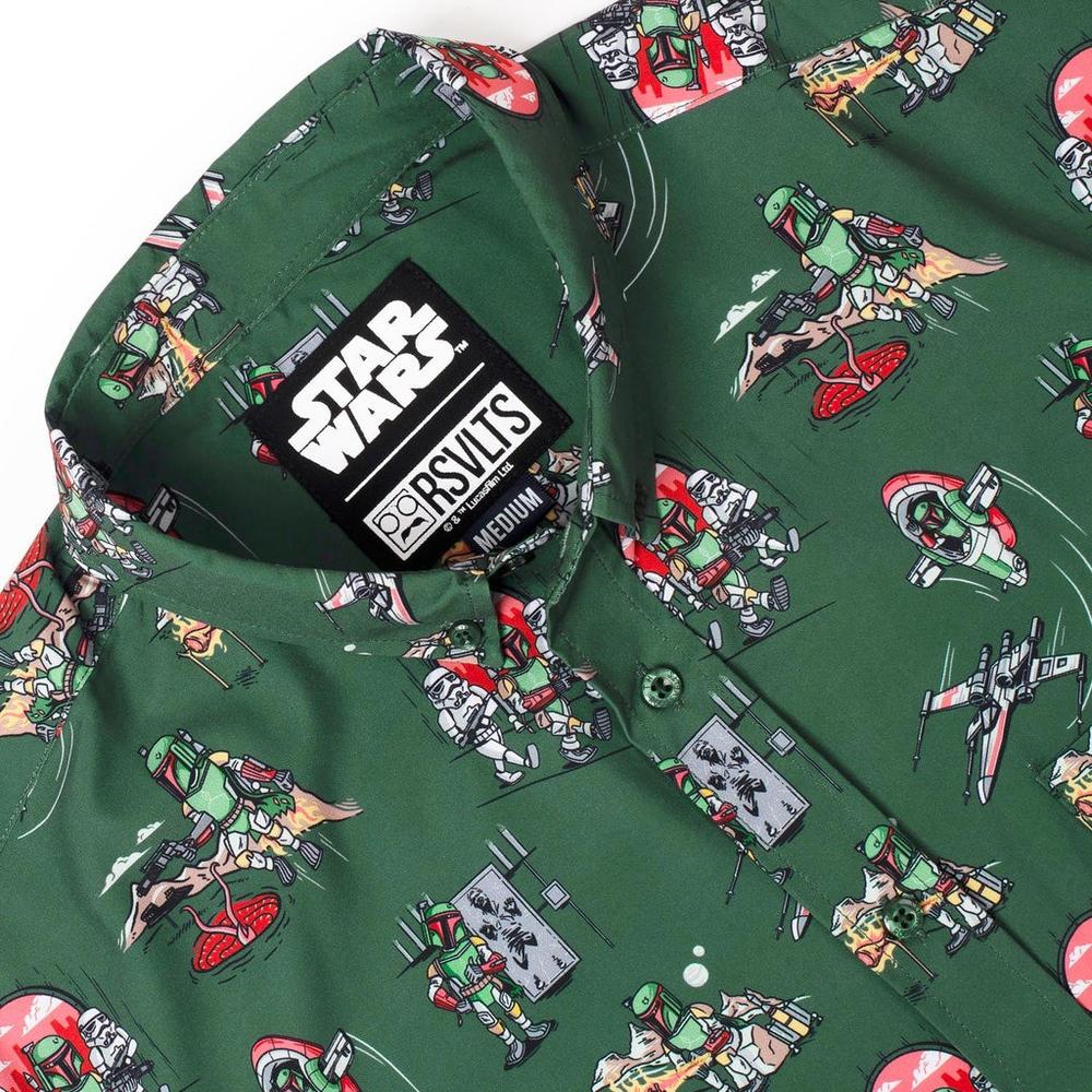 RSVLTS A Bounty a Day KUNUFLEX Short Sleeve Shirt in Green — detail 10