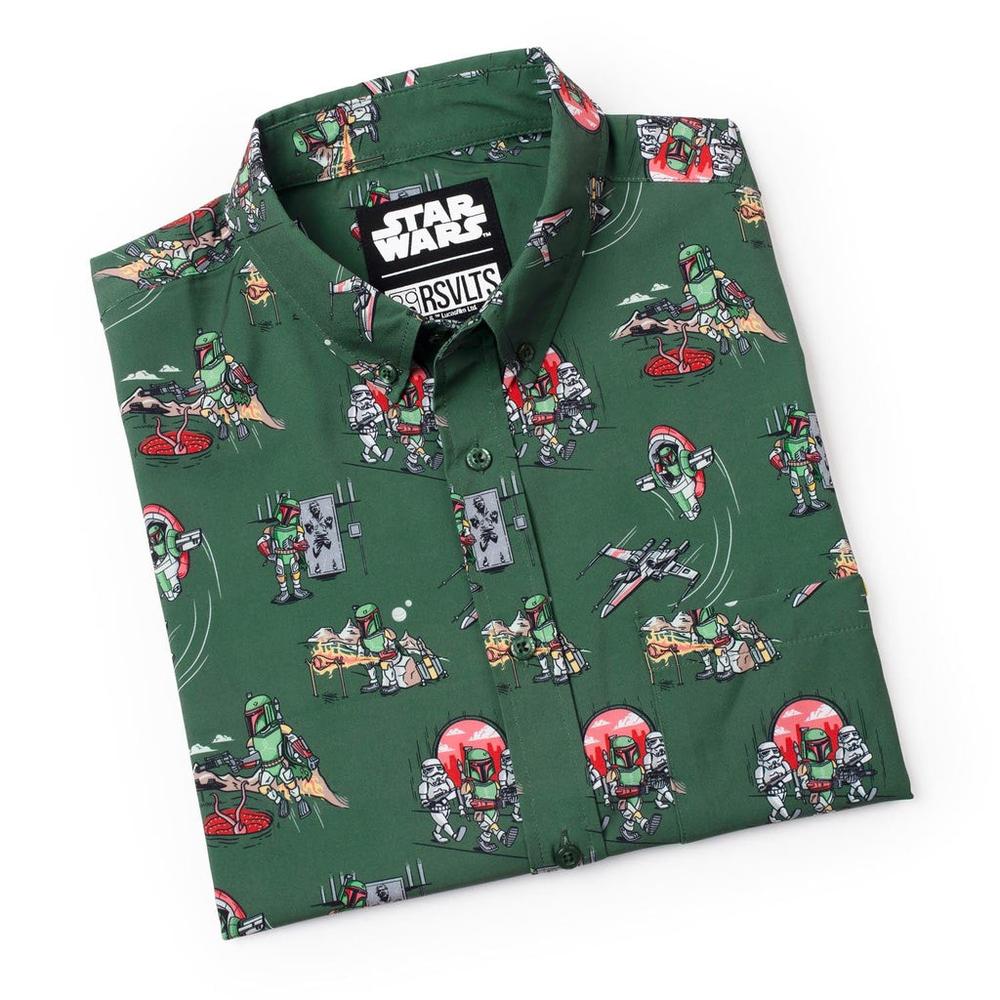 RSVLTS A Bounty a Day KUNUFLEX Short Sleeve Shirt in Green — detail 13