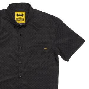 RSVLTS Little Wayne KUNUFLEX Short Sleeve Shirt in Black — front view
