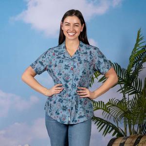 RSVLTS Hook’d It Women's KUNUFLEX Short Sleeve Shirt — front view
