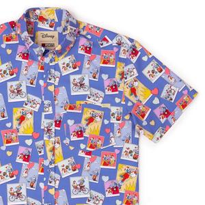 RSVLTS Picture Perfect KUNUFLEX Short Sleeve Shirt in Purple — front view