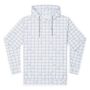 RSVLTS The Scorekeeper Performance Hoodie in Blue — front view