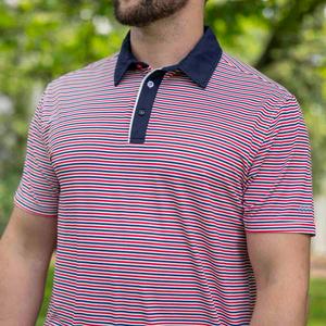 RSVLTS Gimme Liberty All-Day Polo in Red — front view