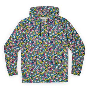 RSVLTS Disney Afternoon Performance Hoodie in Blue — front view