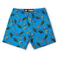 RSVLTS In Your House Hybrid Shorts in Blue — front view