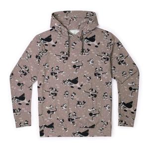 RSVLTS Mickey Mouse Saves The Day Performance Hoodie in Red — front view