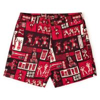 RSVLTS The Spirit of Polynesia Bamboo Resort Shorts in Red — detail 3