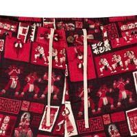 RSVLTS The Spirit of Polynesia Bamboo Resort Shorts in Red — detail 4