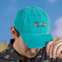 RSVLTS Semi-Aquatic Egg-Laying Mammal of Action Dad Hat in Green — detail 4