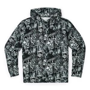 RSVLTS Monster Mashup Performance Hoodie in Gray — front view