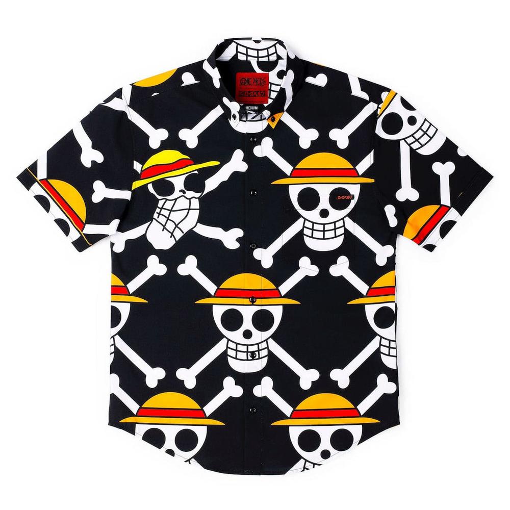 RSVLTS Our Mark KUNUFLEX Short Sleeve Shirt in Black — detail 7