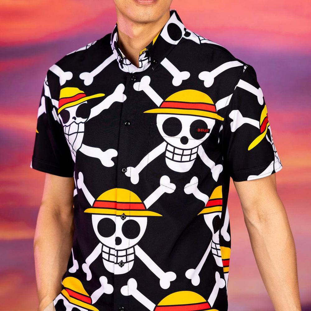 RSVLTS Our Mark KUNUFLEX Short Sleeve Shirt in Black — detail 6