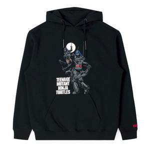 RSVLTS Strike Hard and Fade Away Classic Hoodie in Black — front view