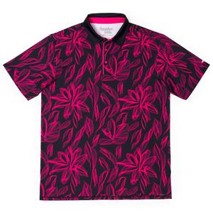 RSVLTS Ghost Palms All-Day Polo in Black — front view