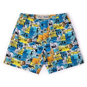 RSVLTS Birds of a Feather Hybrid Shorts in Multicolor — front view