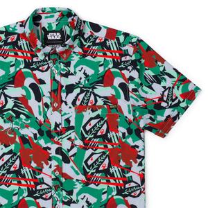 RSVLTS Boba Blast KUNUFLEX Short Sleeve Shirt in Black — front view