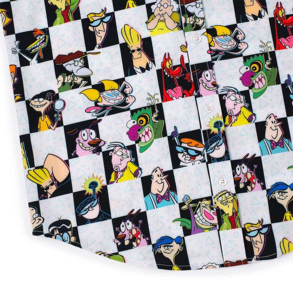 RSVLTS Cartoon Cartoons! KUNUFLEX Short Sleeve Shirt in Black — detail 8