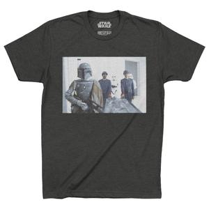 RSVLTS Boba Fett Carbon Transport Crewneck Tee in Black — front view